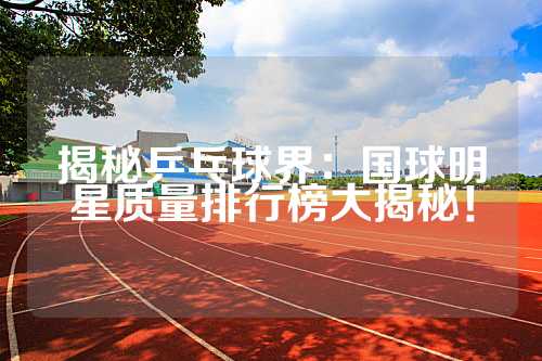 揭秘乒乓球界：国球明星质量排行榜大揭秘！