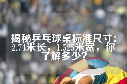 揭秘乒乓球桌标准尺寸：2.74米长，1.525米宽，你了解多少？