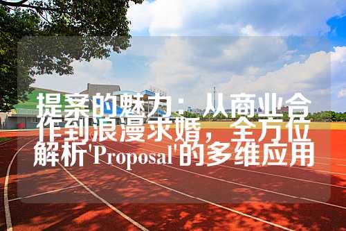 提案的魅力：从商业合作到浪漫求婚，全方位解析'Proposal'的多维应用