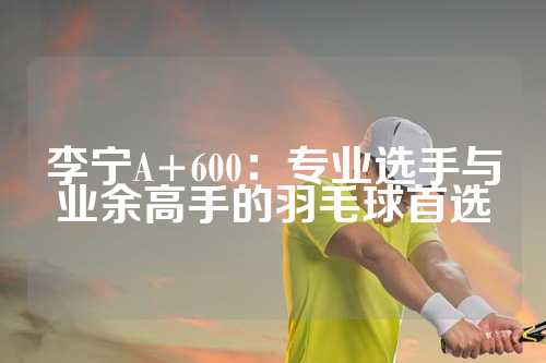 李宁A+600：专业选手与业余高手的羽毛球首选