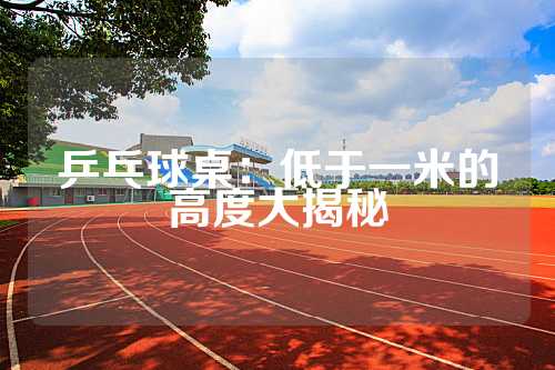 乒乓球桌：低于一米的高度大揭秘