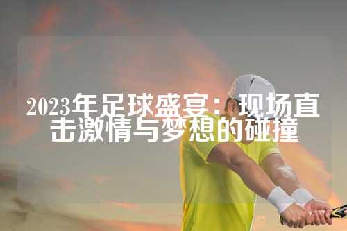 2023年足球盛宴：现场直击激情与梦想的碰撞