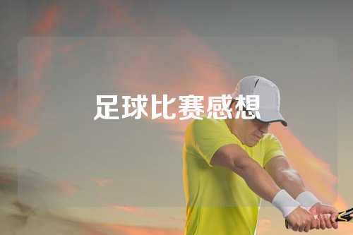 足球比赛感想