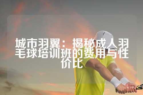 城市羽翼：揭秘成人羽毛球培训班的费用与性价比