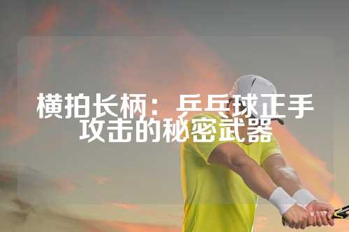 横拍长柄：乒乓球正手攻击的秘密武器